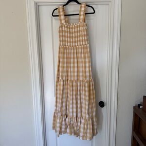 ABERCROMBIE YELLOW GINGHAM DRESS